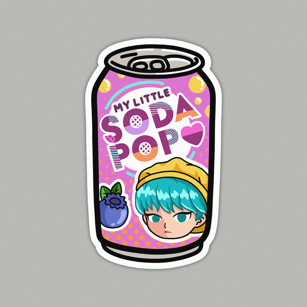 Can Sticker Soda Pop Can Baby, vinyl sticker – JC Lovely