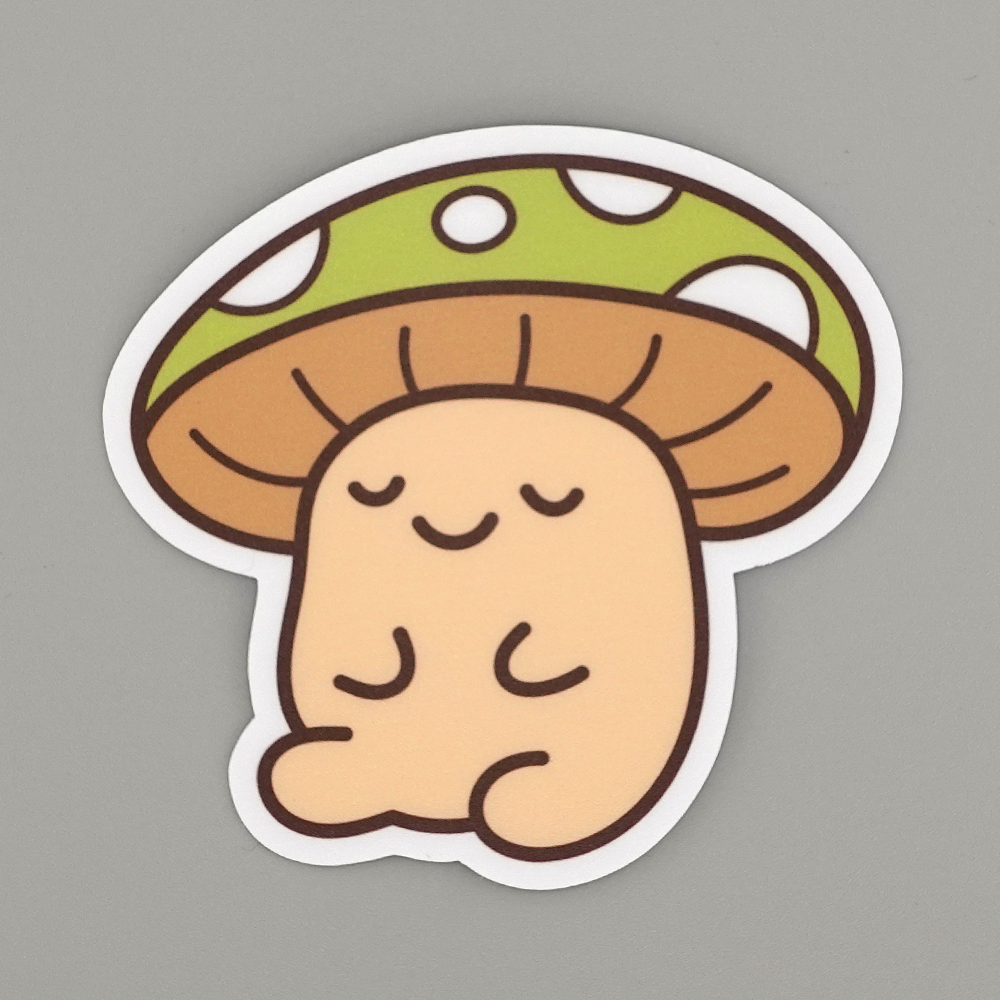 Fun-Guy (Green), vinyl sticker – JC Lovely
